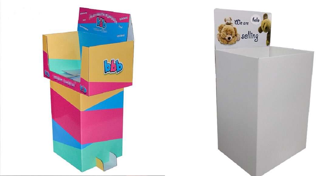 propos cardboard display and dump bin