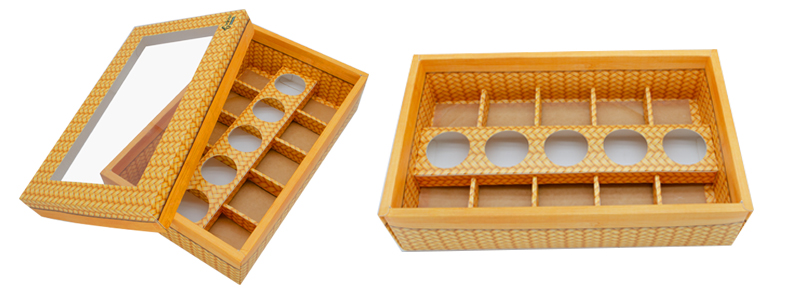 Bamboo-woven picnic box