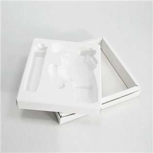 Eco-friendly Molded Color Pulp Tray Sugarcane Bagasse Electronics Tray Packaging HLD-P010