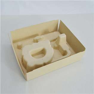 Biodegradable Pulp Molded Paper Tray For Luxury Cosmetic Packaging Box Pulp Tray HLD-P012