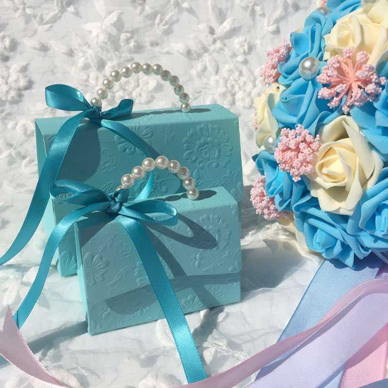 Portable Party Wedding Favor Gift Boxes Chocolate Treat Candy Gift Bag Baby Shower Birthday Party Decoration