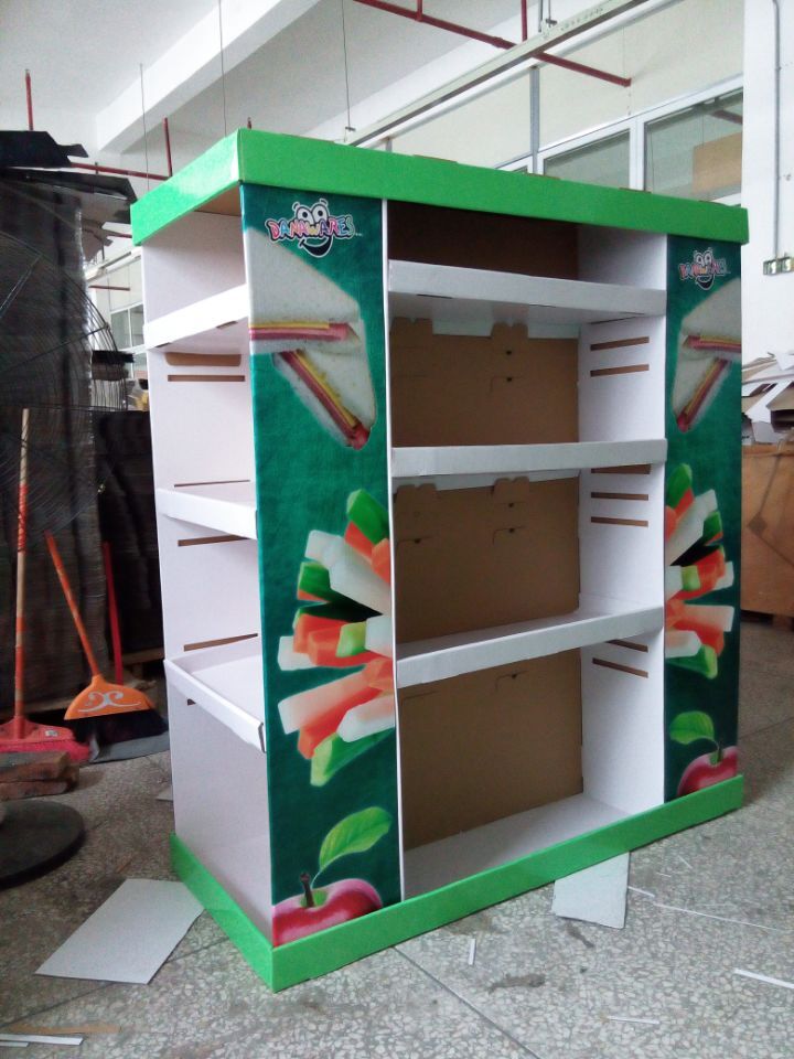 Holidaypac archive reference of a printed cardboard pallet-display sample viewed from two sides
