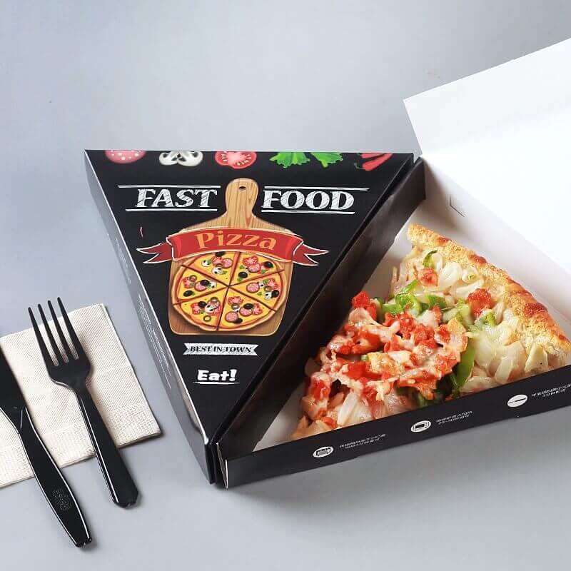 1.Triangle pizza box