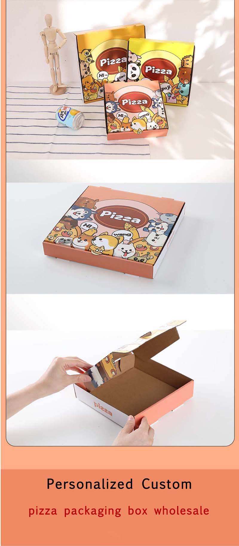 8.Cartoon pizza box