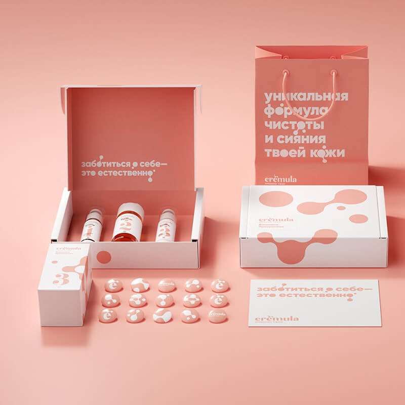 1.pink packaging box