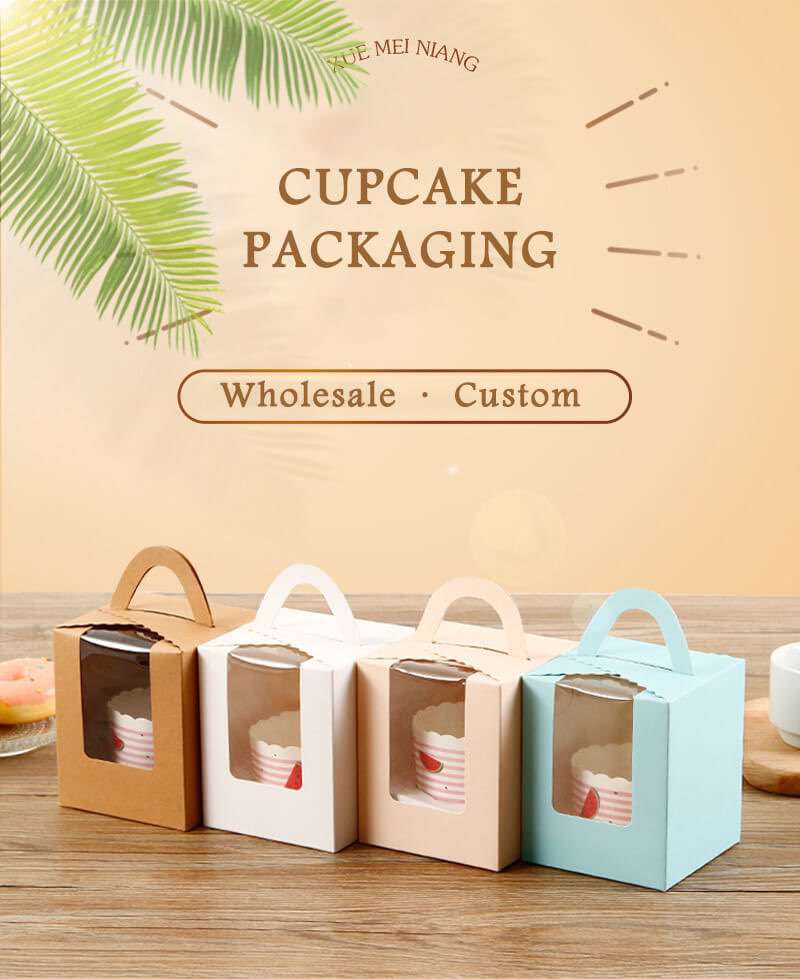 1.kraft cupcake box