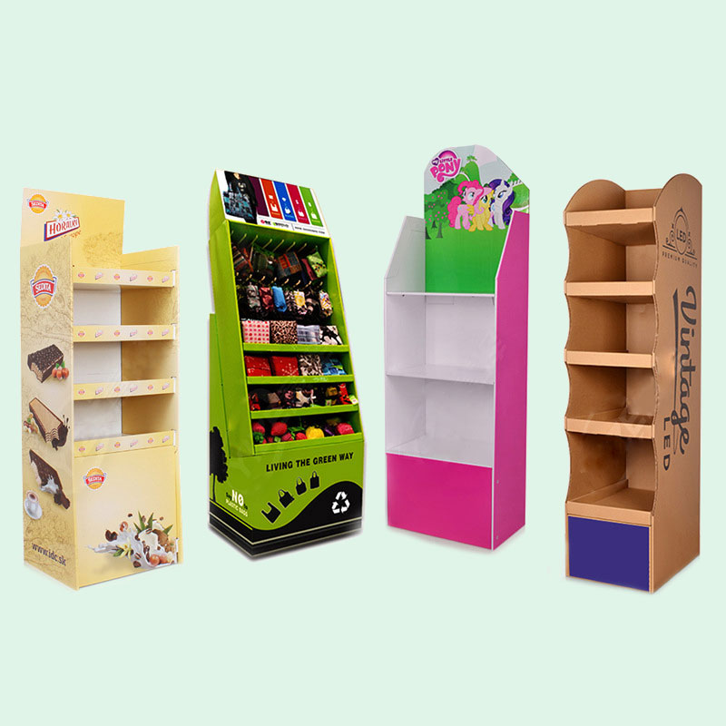 China custom printing corrugated Cardboard Pop up paper CD tiers display stand racks for book/magazine/cards    HLD-YPZ084