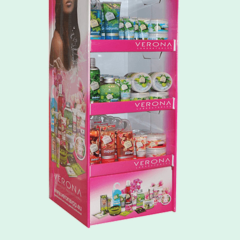 Promotional Cardboard Cosmetic Display Stand