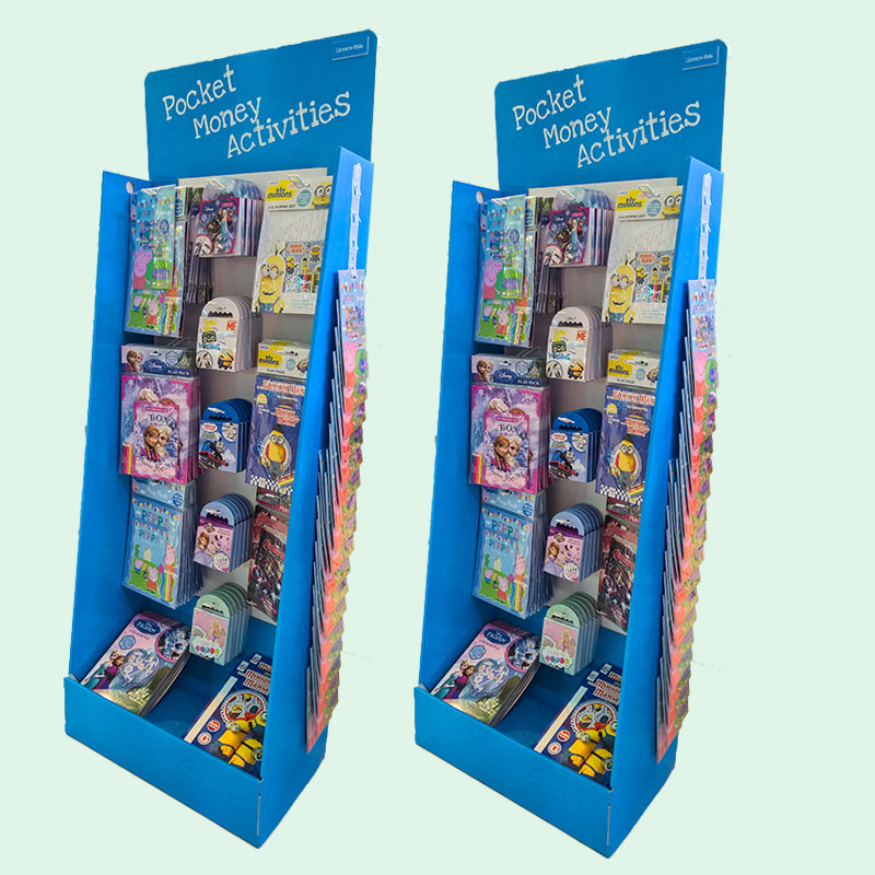 Custom Cardboard Accessories Display Stand For Different Products HLD-CFD004