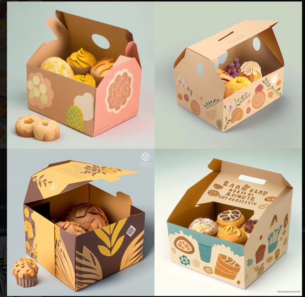 Cupcake Gift Boxes and Kraft Food Box Packaging