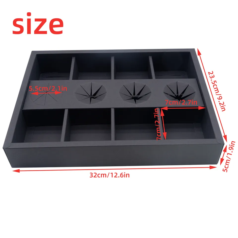 Wholesale black and white kraft paper grazing box catering packaging platter box partition for picnic party grazing box