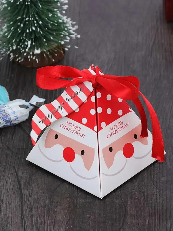 Foldable Fancy Empty Luxury Ornament Packaging Christmas Candy Chocolate Gift Carton Box For Sweets