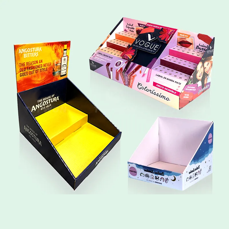 Custom Cardboard Corrugated Cosmetic Lipstick Lip Balm Display Packaging Box