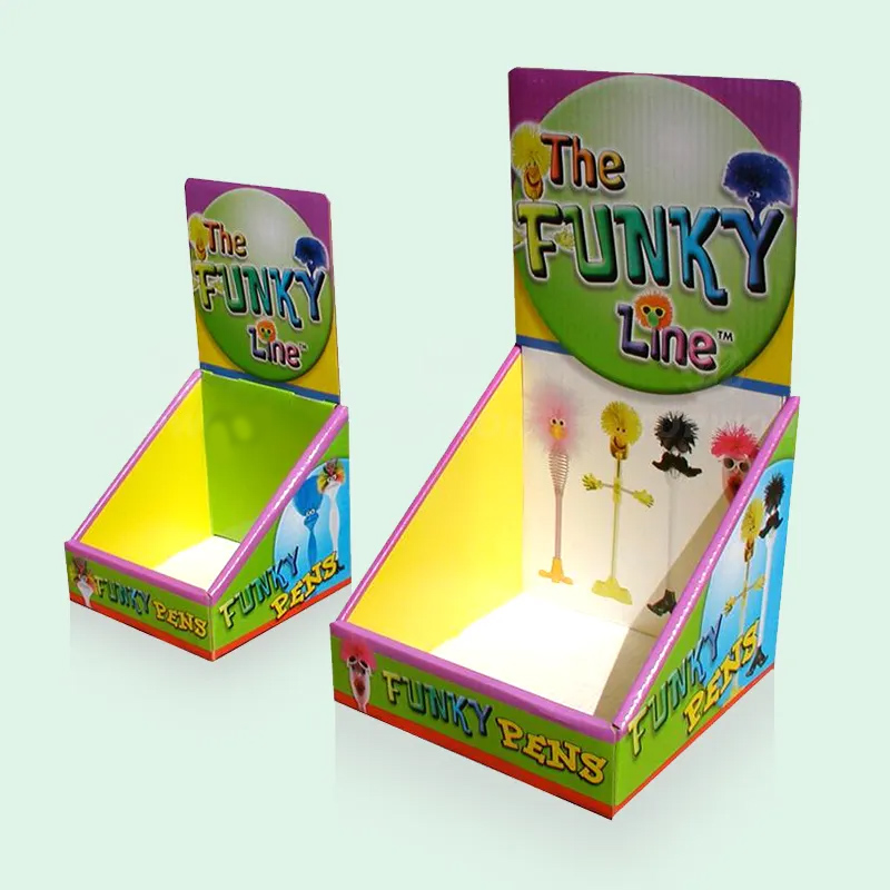 Custom Paper Cdu Pop Table Countertop Retail Counter Top Display Stand Pdq Cardboard Counter Display