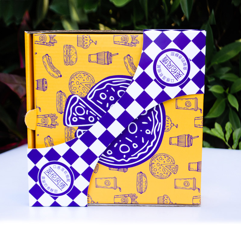 Customize Disposable Fast Food Packaging Boxes With Different Sizes of Portable Pizza Boxes