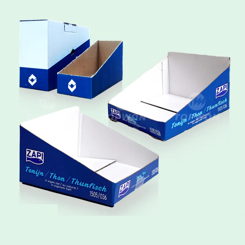 Custom Retail Store Paper Product Display Stand Cdu Corrugated Cardboard Pdq Display Box
