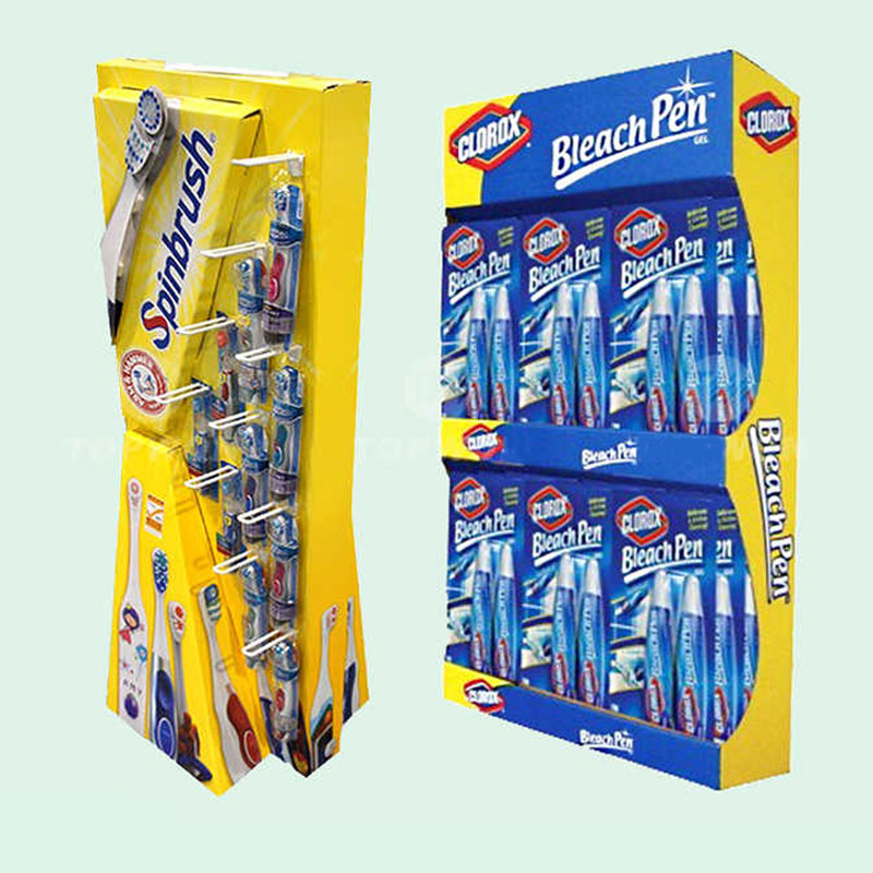 Holidaypac Custom Corrugated Cardboard Counter Display Toothbrush