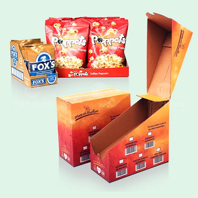 Custom Packaging Paper Cardboard Retail Countertop Product Kraft Paperboard Counter Top Display Box