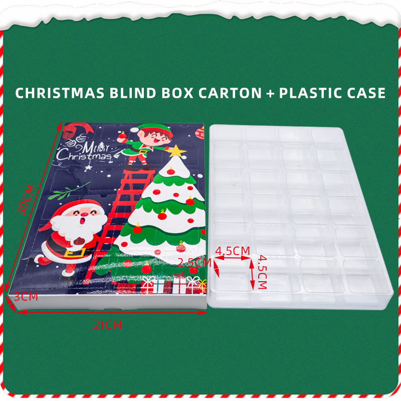 Spot Christmas hand-torn countdown calendar blind box packaging