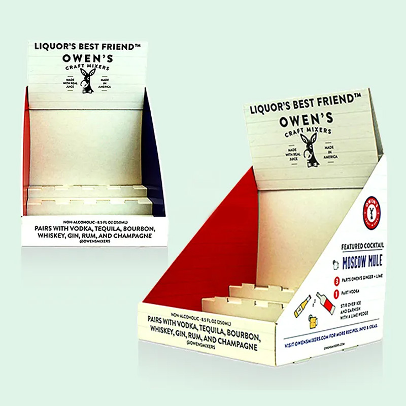 Paper Printed Packaging Boxes Counter Small Display Boxes For Retail Custom Display Box