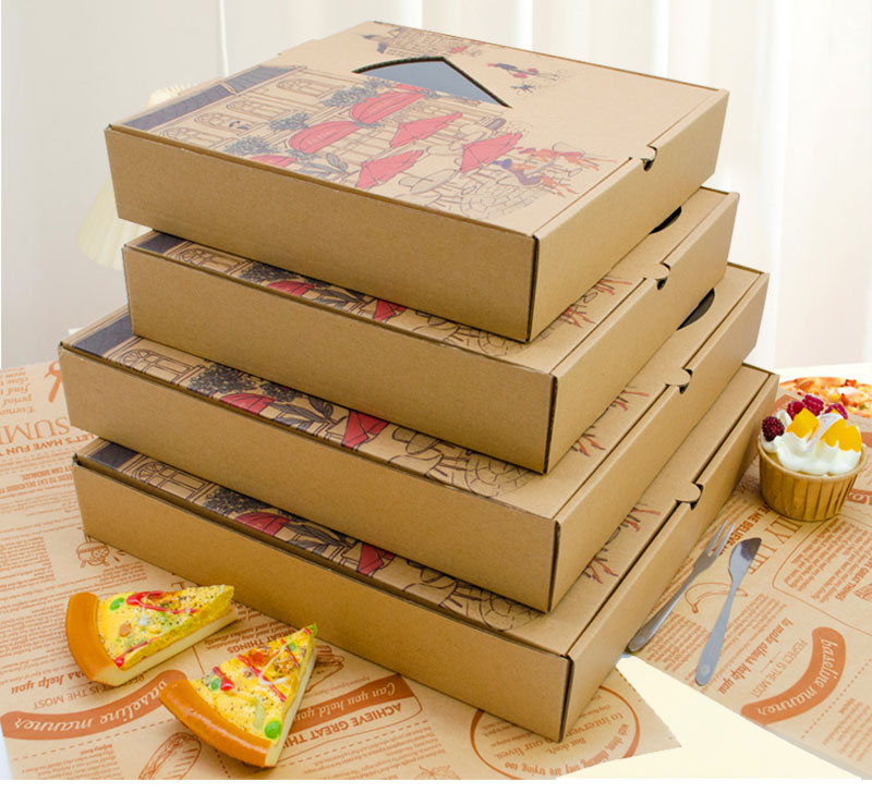 Customize pizza boxes with different sizes