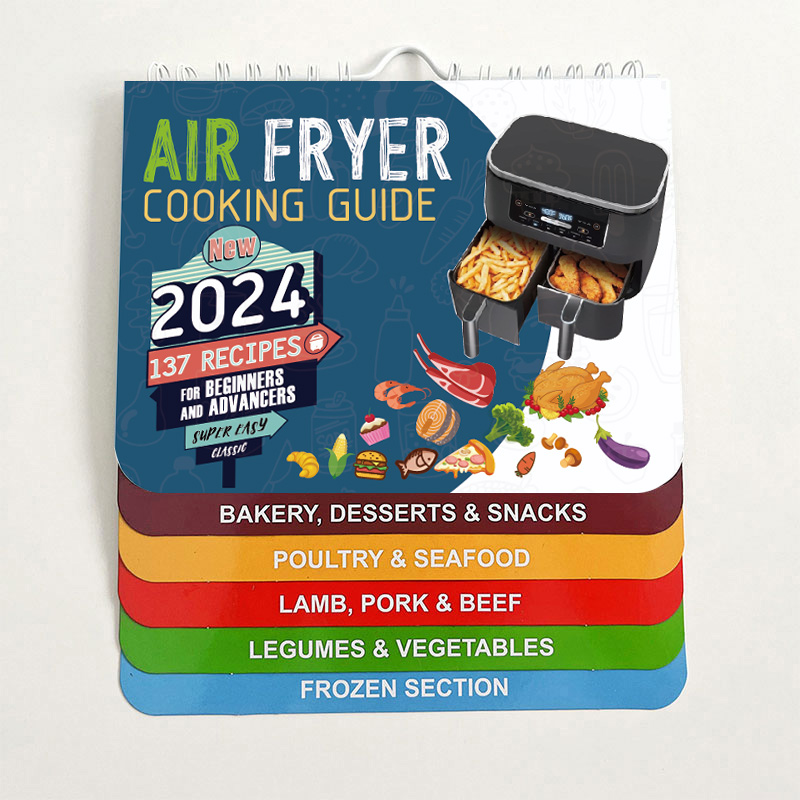 Over 200 Food Air Fryer Cheat Sheet Magnets, Air Fryer Cooking Times Chart Reference Guide, Air Fryer Magnetic Cheat Sheet Set, Air Fryer Accessories for Frying and Cooking