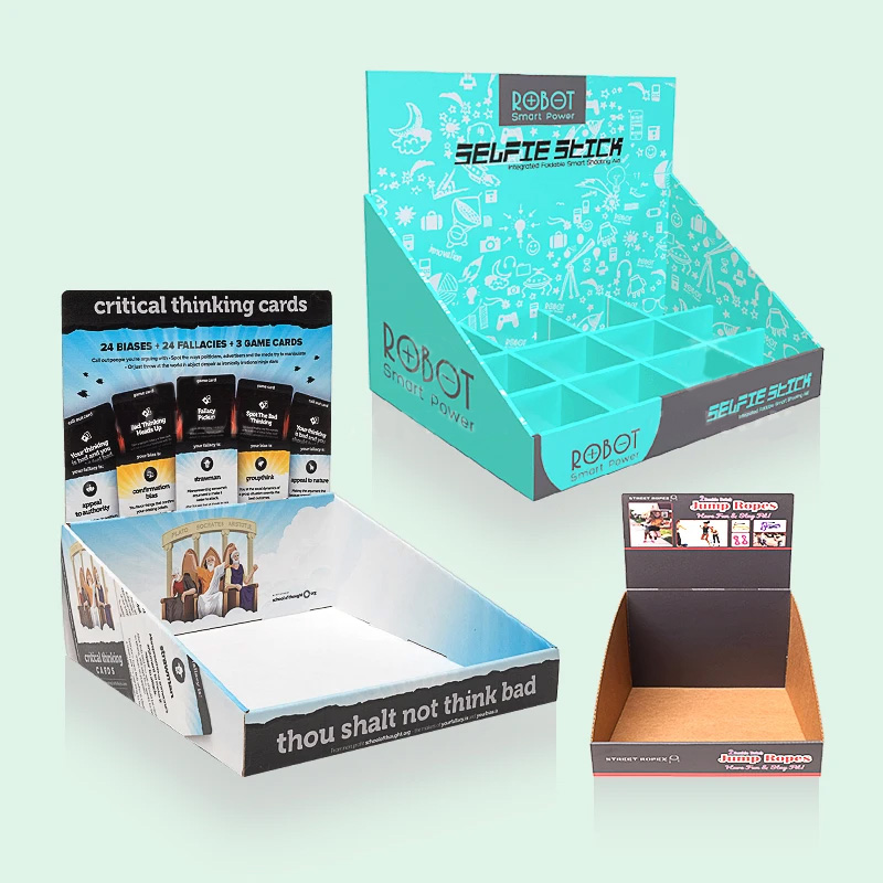 Custom Logo Cardboard Counter Display Boxes For Candy Snack Energy Bar Chocolate Bar Box
