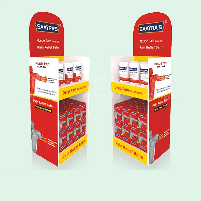 High Quality Retail Shop Pharmacy Counter Display Stand Cardboard Pdq Display Box Vitamin Medicine Display Box