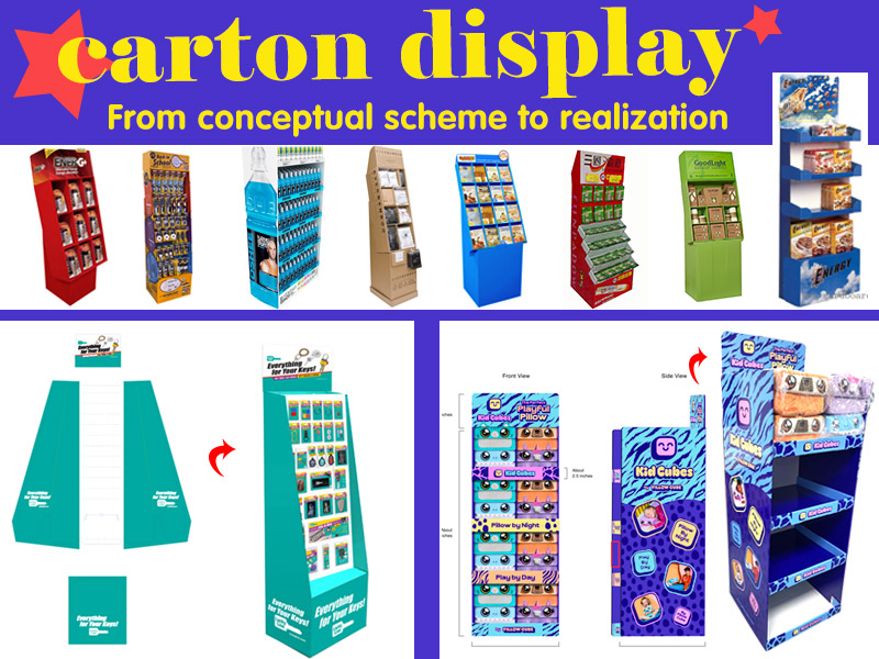 How can custom carton displays help to increase brand visibility and drive sales in a retail environment?