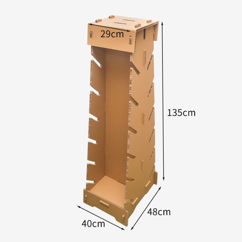 HOLIDAYPAC Honeycomb cardboard display stand for  skateboards