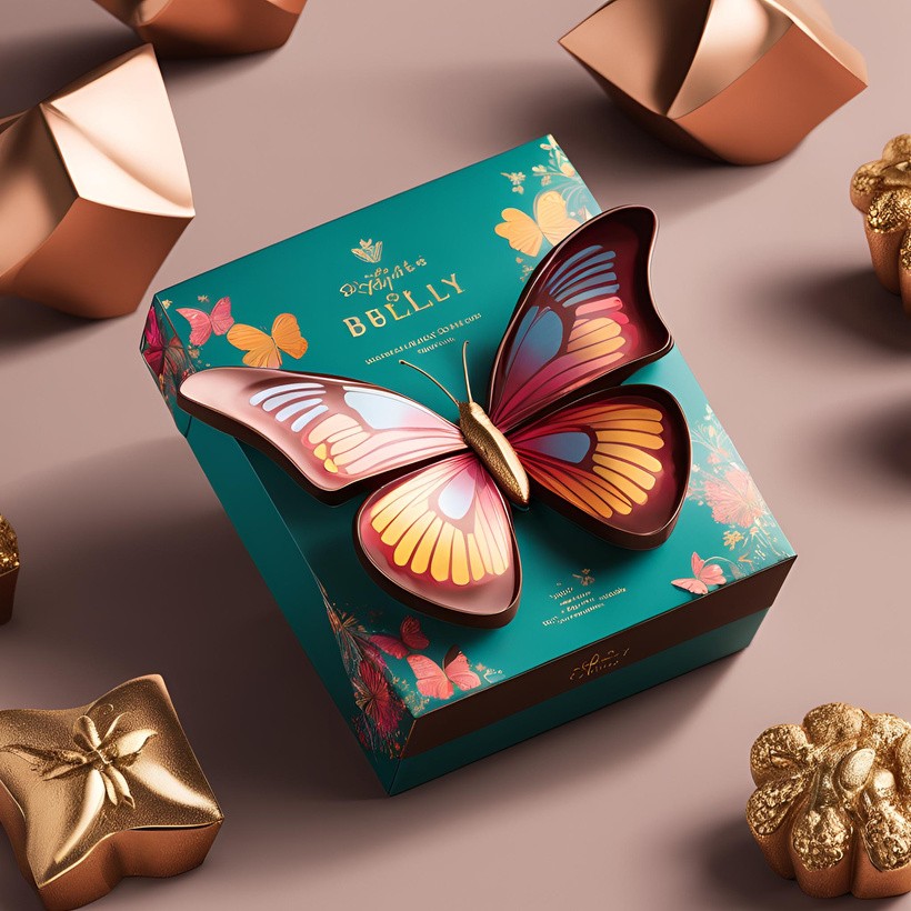 the butterfly-themed chocolate packaging trend