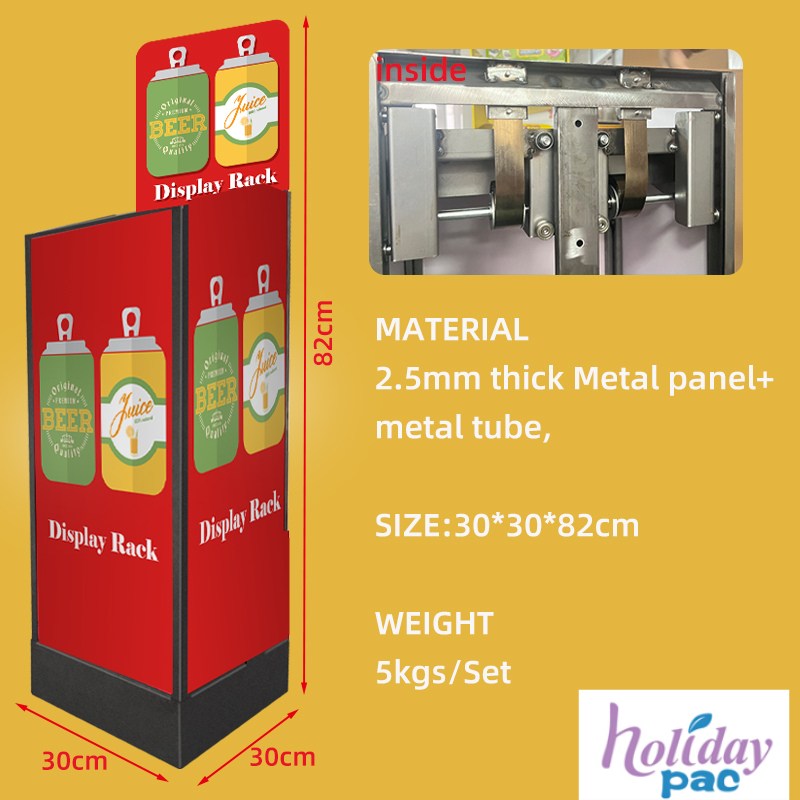 spring-loaded metal displays