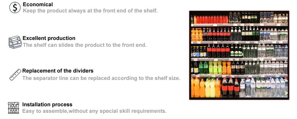 Gravity Feed Roller Shelf for Freezer Shelf