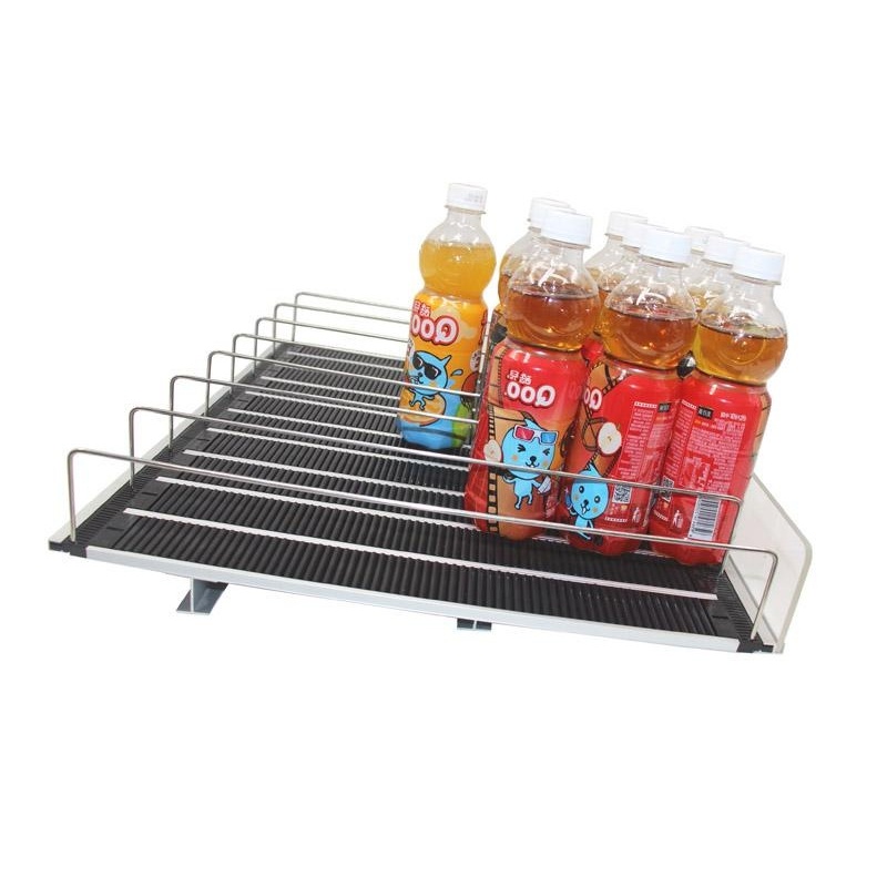 Glides Flex Spring Sliding Gravity Feed Bottle Beverage Shelf