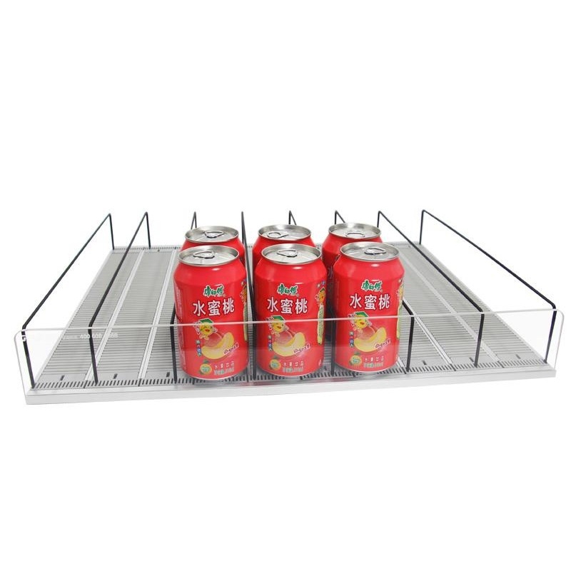 Adjustable Dividers Cooler Drink Roller Shelf Glide Display