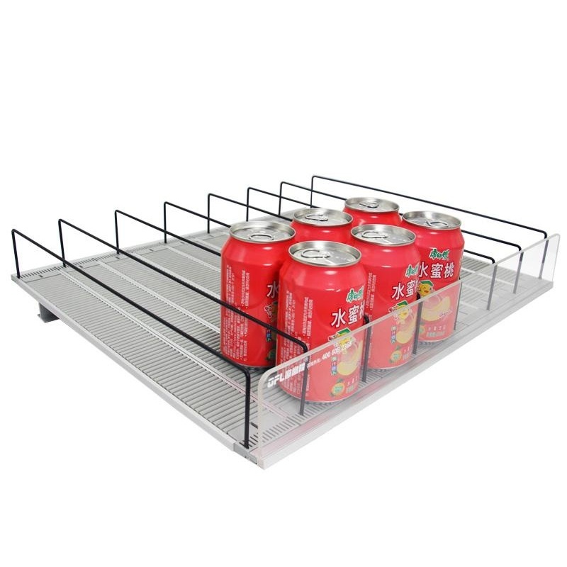 Adjustable Dividers Cooler Drink Roller Shelf Glide Display