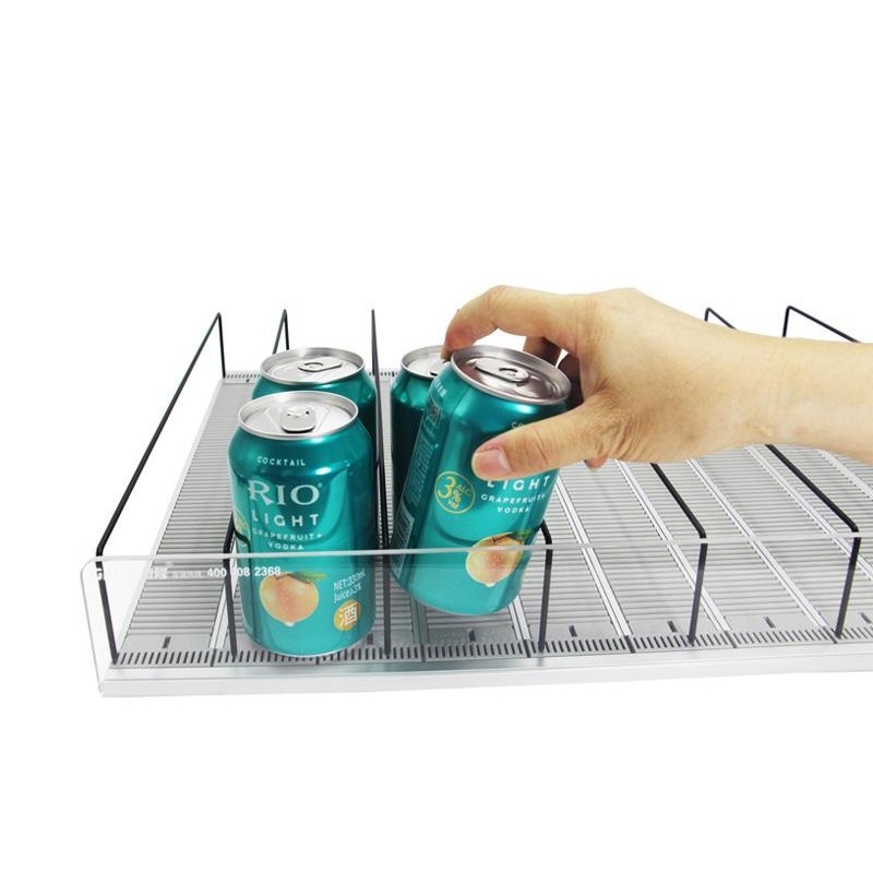 Auto-Feed Drink Shelf | Gravity Rolling Divider Shelf