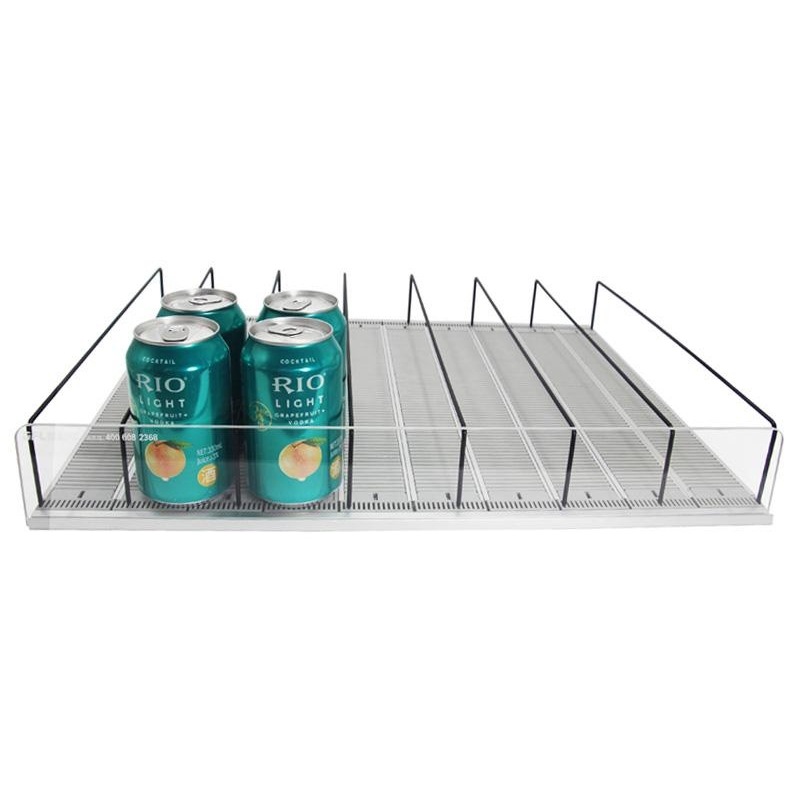 Auto-Feed Drink Shelf | Gravity Rolling Divider Shelf