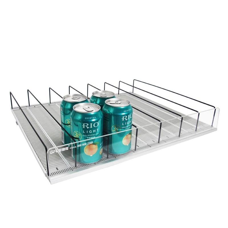 Auto-Feed Drink Shelf | Gravity Rolling Divider Shelf