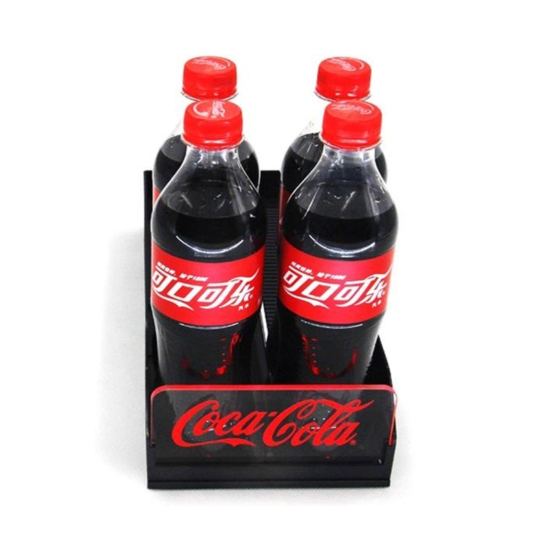 Customized Plastic Beverage Display Bottle Shelves Cooler Glides