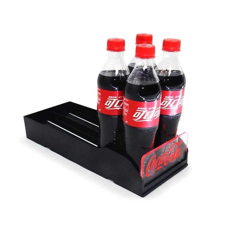 Customized Plastic Beverage Display Bottle Shelves Cooler Glides