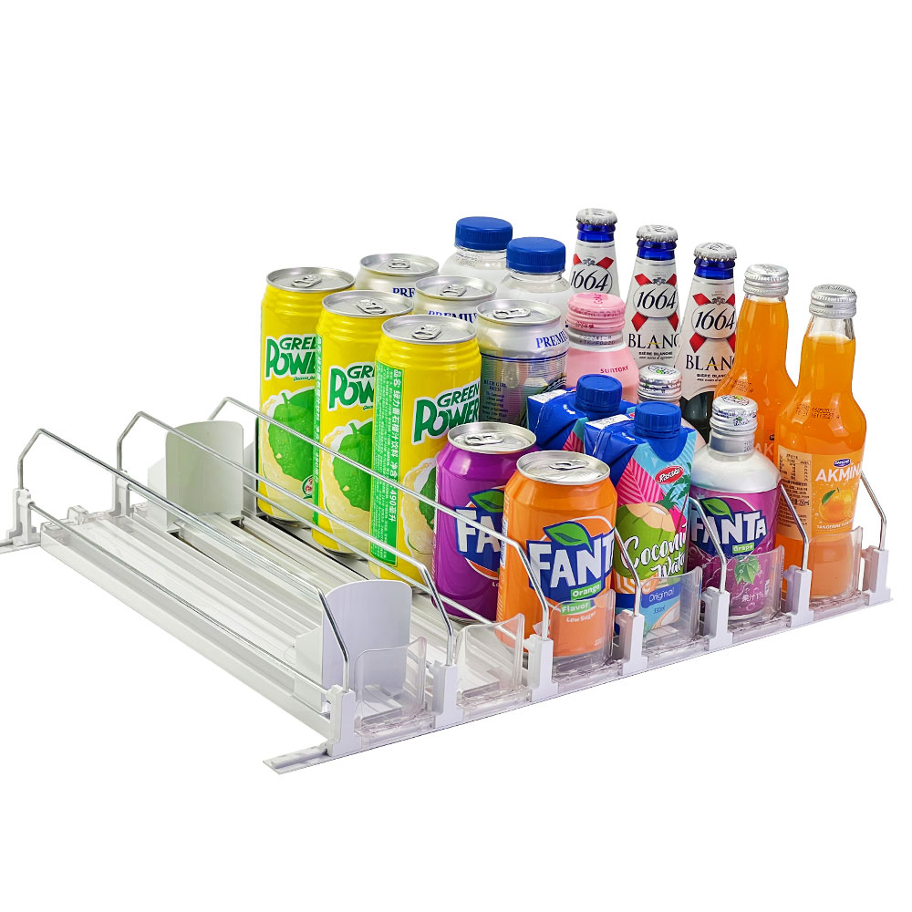 Spring Loaded Shelf Pusher for Beverage