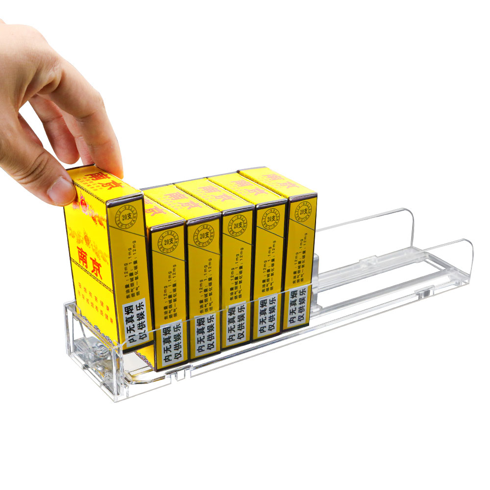 Spring Loaded Shelf Pusher for Cigarette