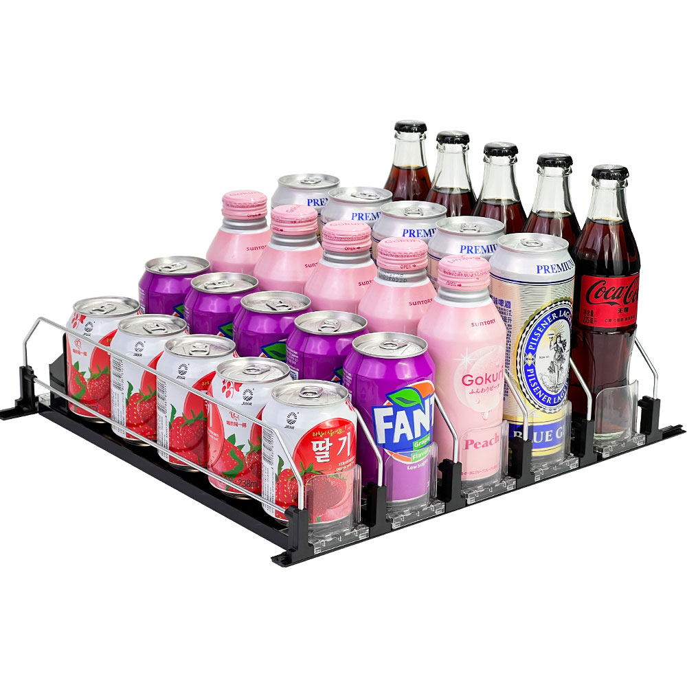 Beverage Spring Loaded Pusher Divider Tray