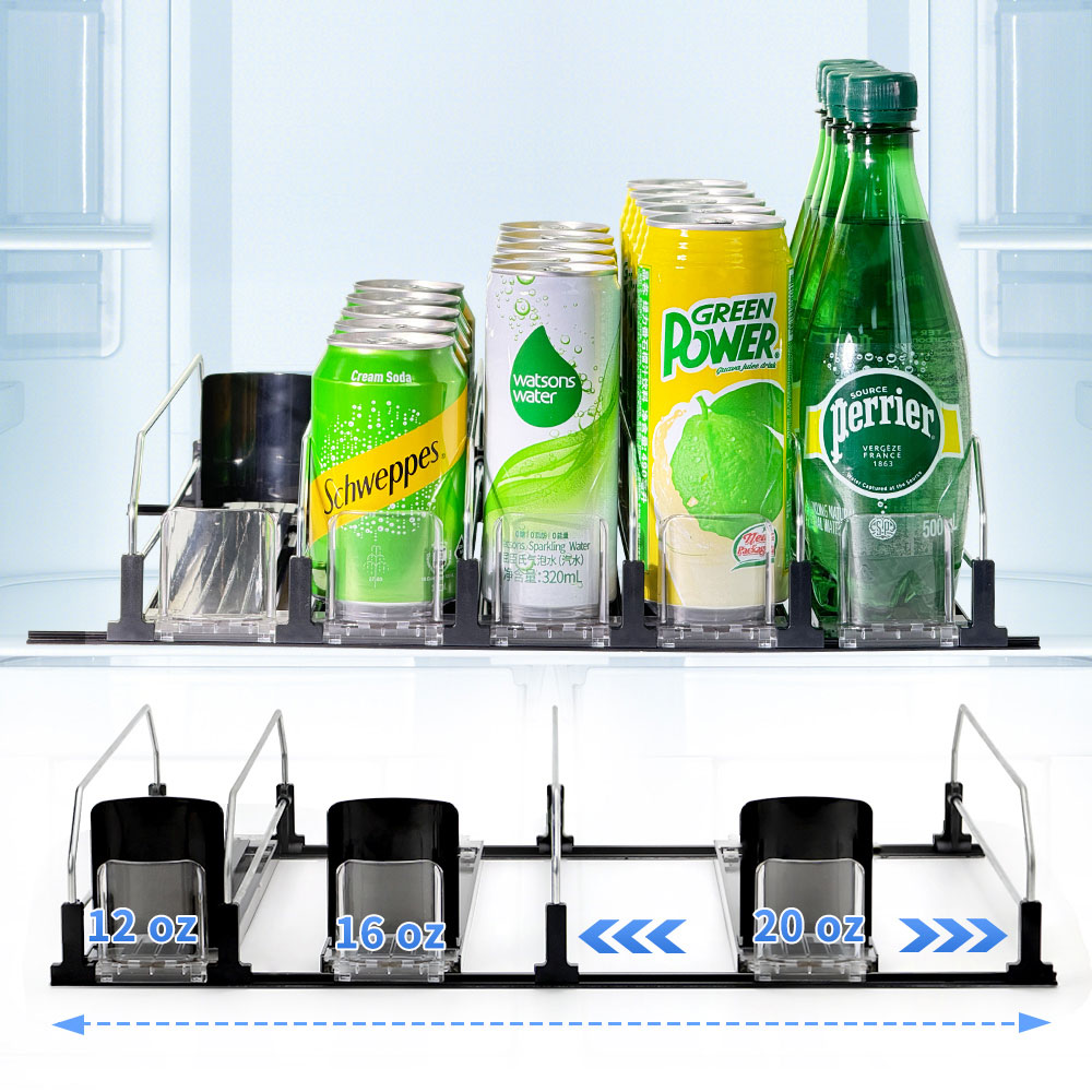 Beverage Spring Loaded Pusher Divider Tray