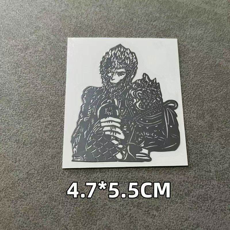 Custom Black Myth Wukong Surrounding Metal Stickers for Mobile Phone Computer Decoration