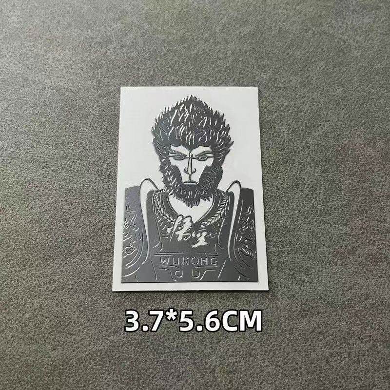 Custom Black Myth Wukong Surrounding Metal Stickers for Mobile Phone Computer Decoration