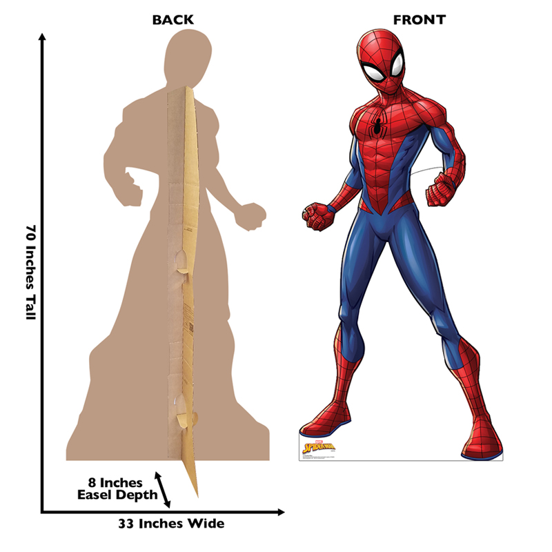 Marvel Superman Spider-Man Life Size Cardboard Cutout