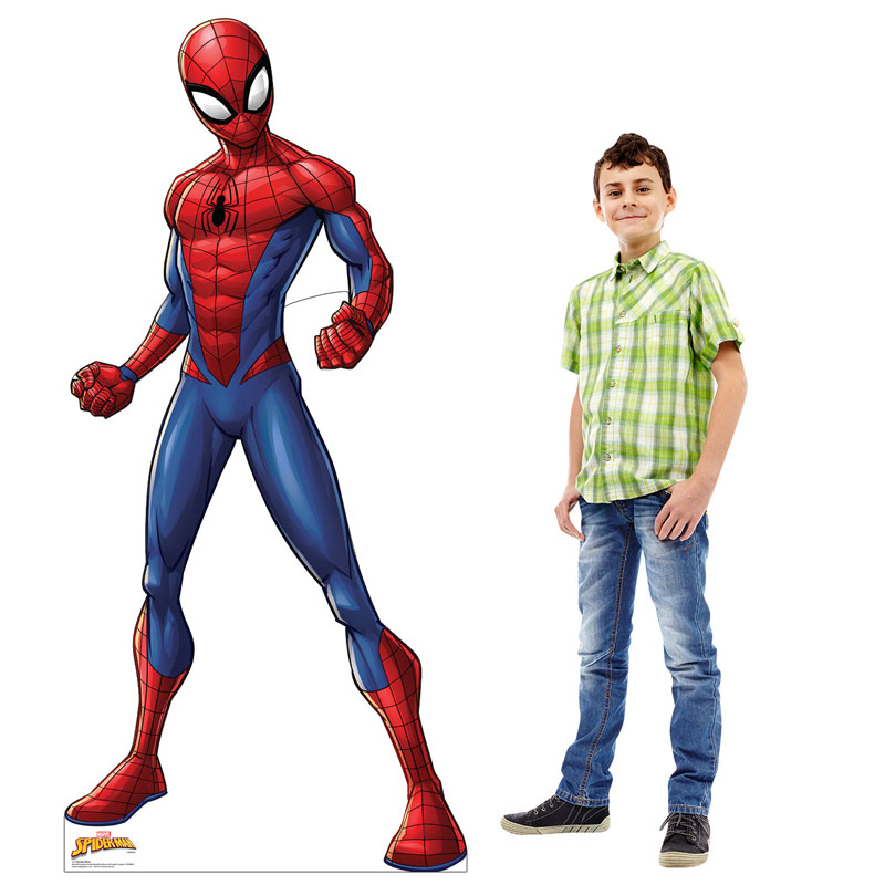 Marvel Superman Spider-Man Life Size Cardboard Cutout