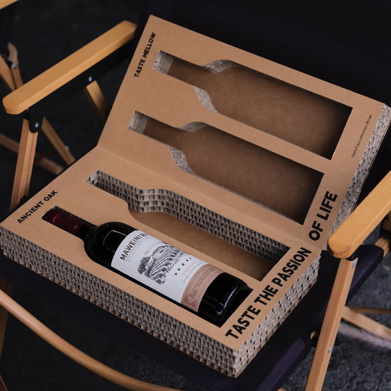 Customized Honeycomb Folding Packaging Box for Wine